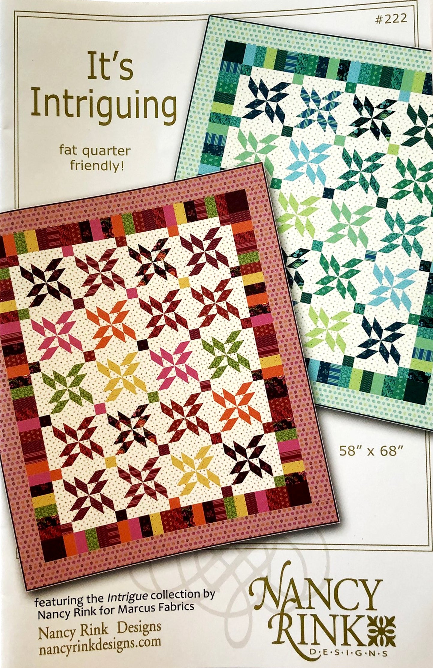 LAST CALL - It's Intriguing Quilt Pattern, Nancy Rink Designs NRD222