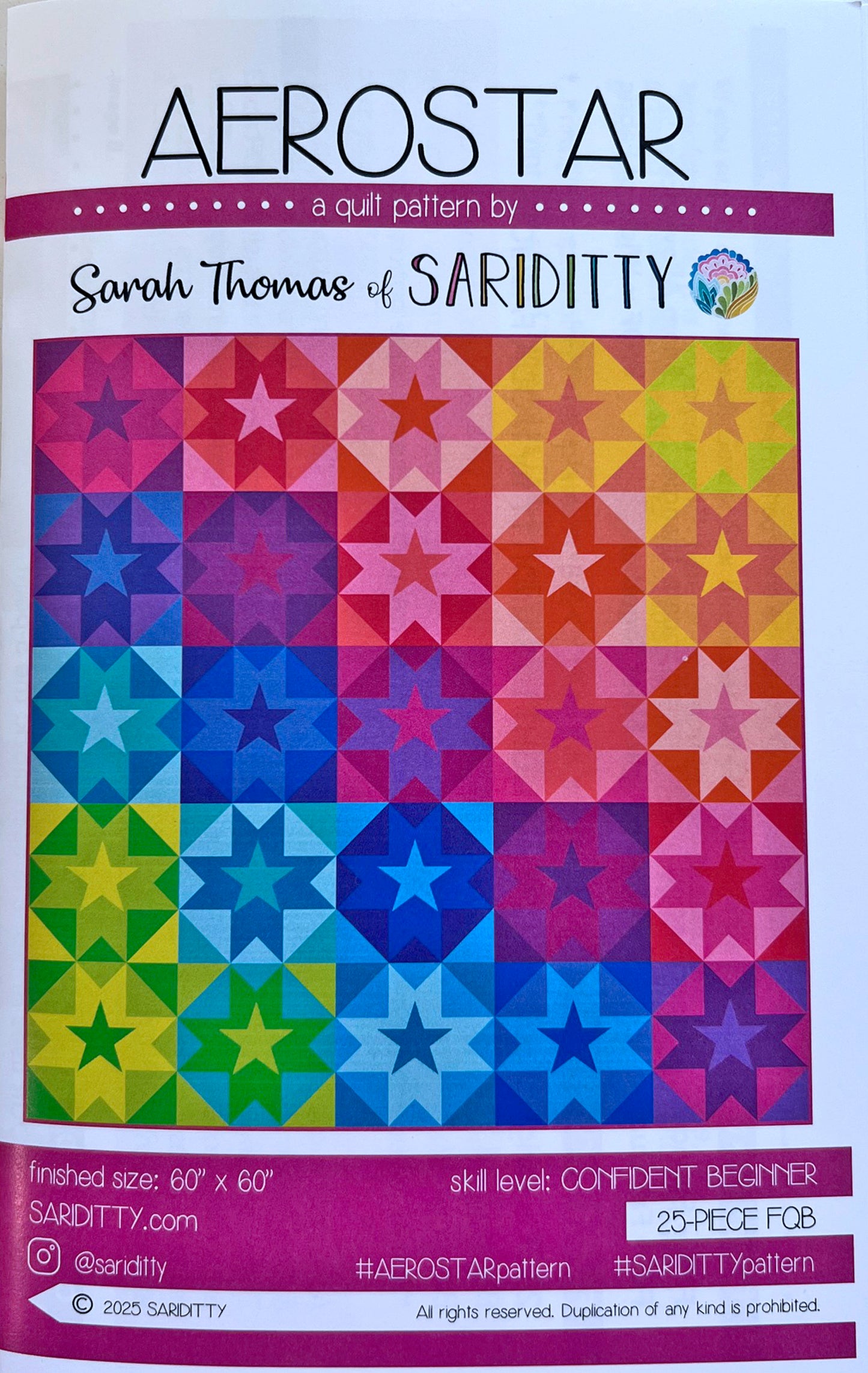 Aerostar Quilt Pattern, Sariditty SD028