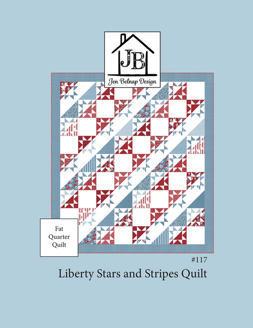 Liberty Stars and Stripes Quilt Pattern, Jen Belnap Design JBD117