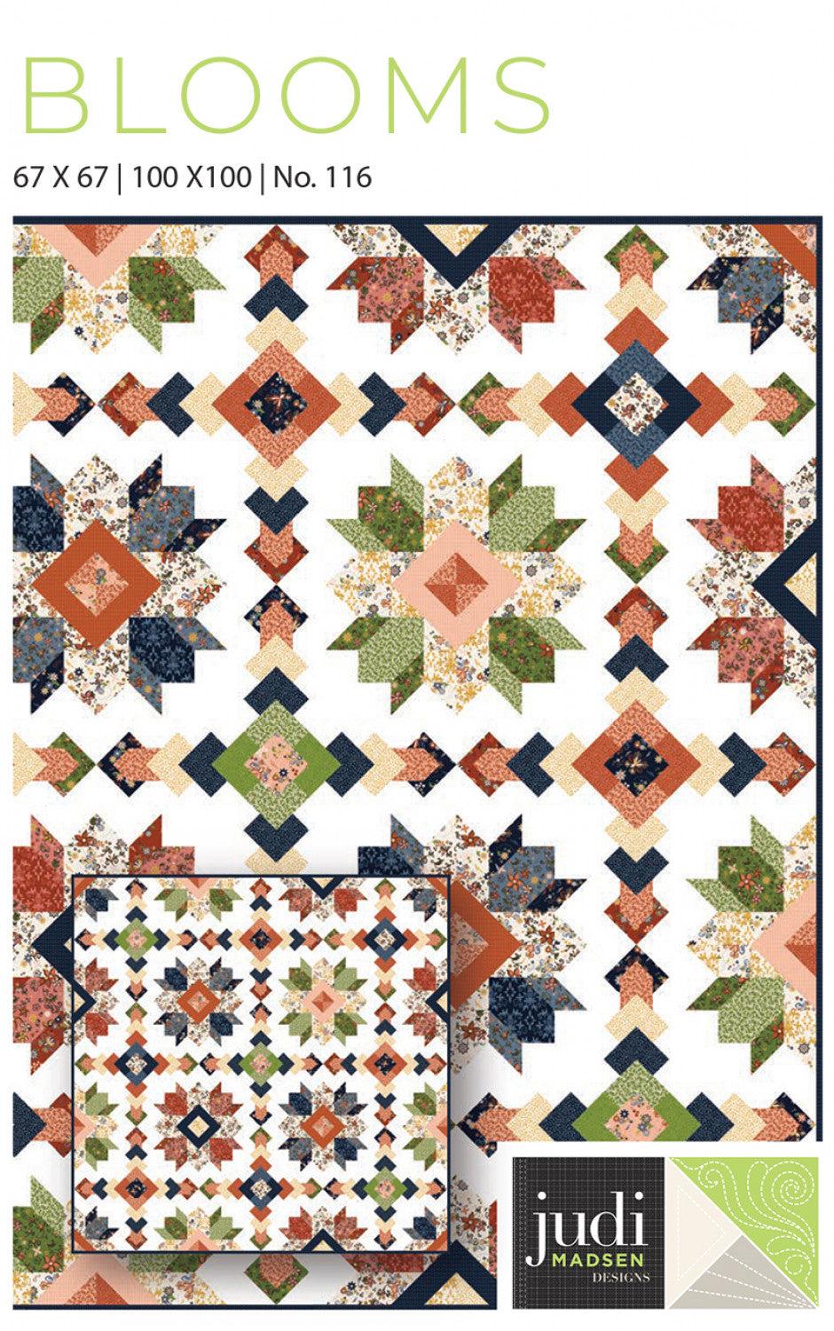 Blooms Quilt Pattern, Judi Madsen JMP116