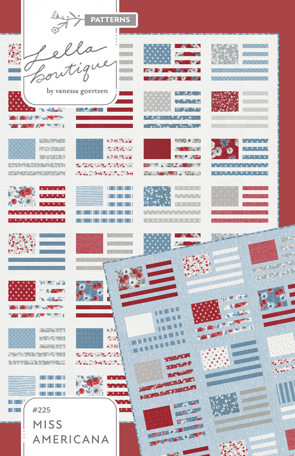 Miss Americana Quilt Pattern, Lella Boutique LB225