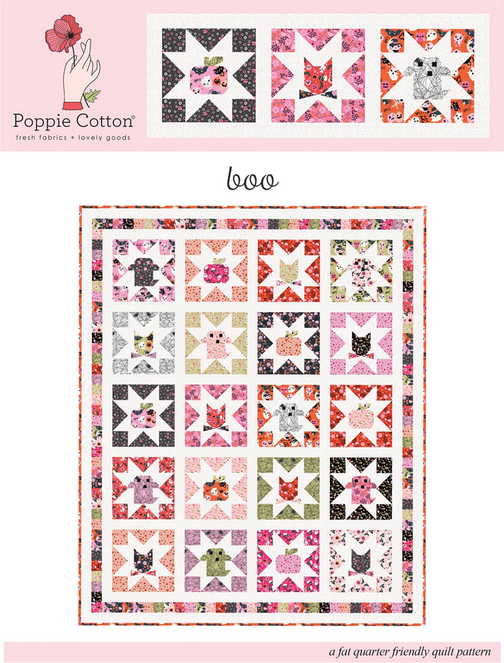 Boo Quilt Pattern, Poppie Cotton NSP25171
