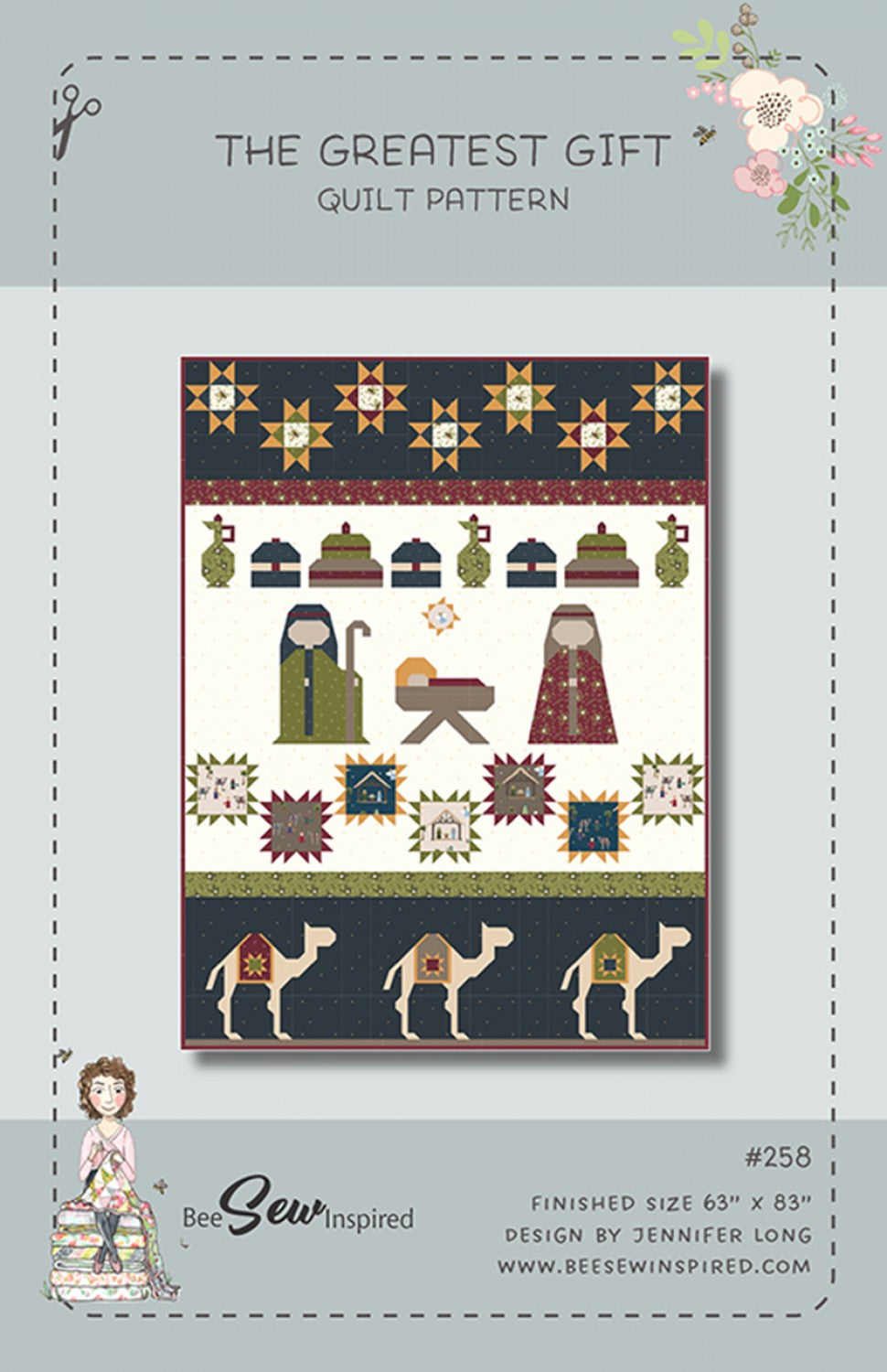The Greatest Gift Nativity Quilt Pattern, Bee Sew Inspired P177-GREATESTGIFT