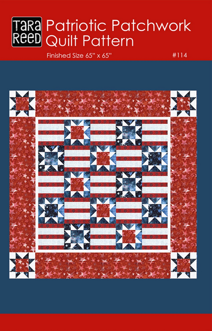 Patriotic Patchwork Quilt Pattern, Tara Reed P239-PATRIOTICPATCHWORK