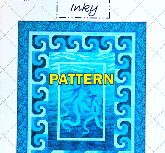 Inky 24" Panel Frame Quilt PATTERN, Phoebe Moon Designs PTN3488