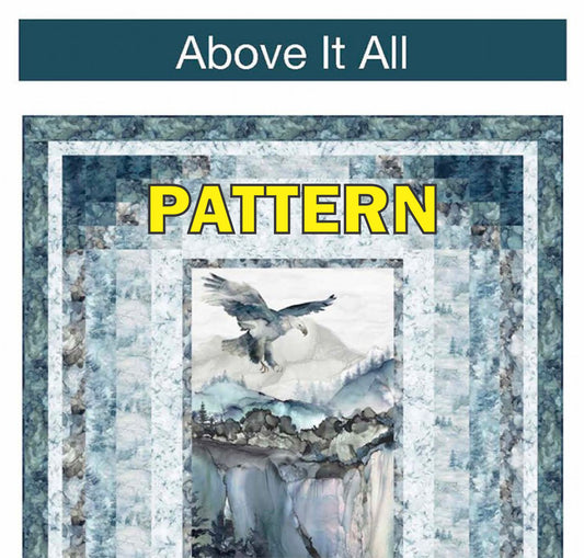Above It All Panel Frame Quilt PATTERN, Pine Tree Country Quilts PTN2897
