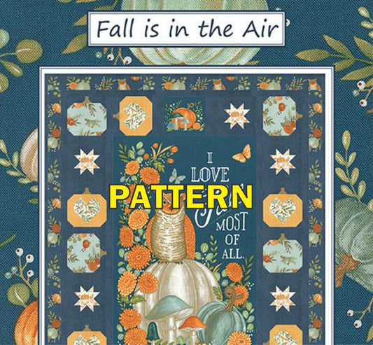 Fall is in the Air Panel Frame Quilt PATTERN, Coach House Designs CHD2452