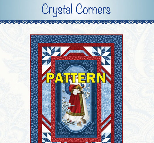 Crystal Corners Panel Frame Quilt PATTERN, Bound to Be Quilting BTBQ511