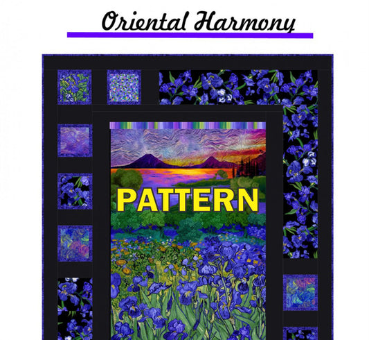 Oriental Harmony Panel Frame Quilt PATTERN, The Sweet Tea Girls STG111 WI