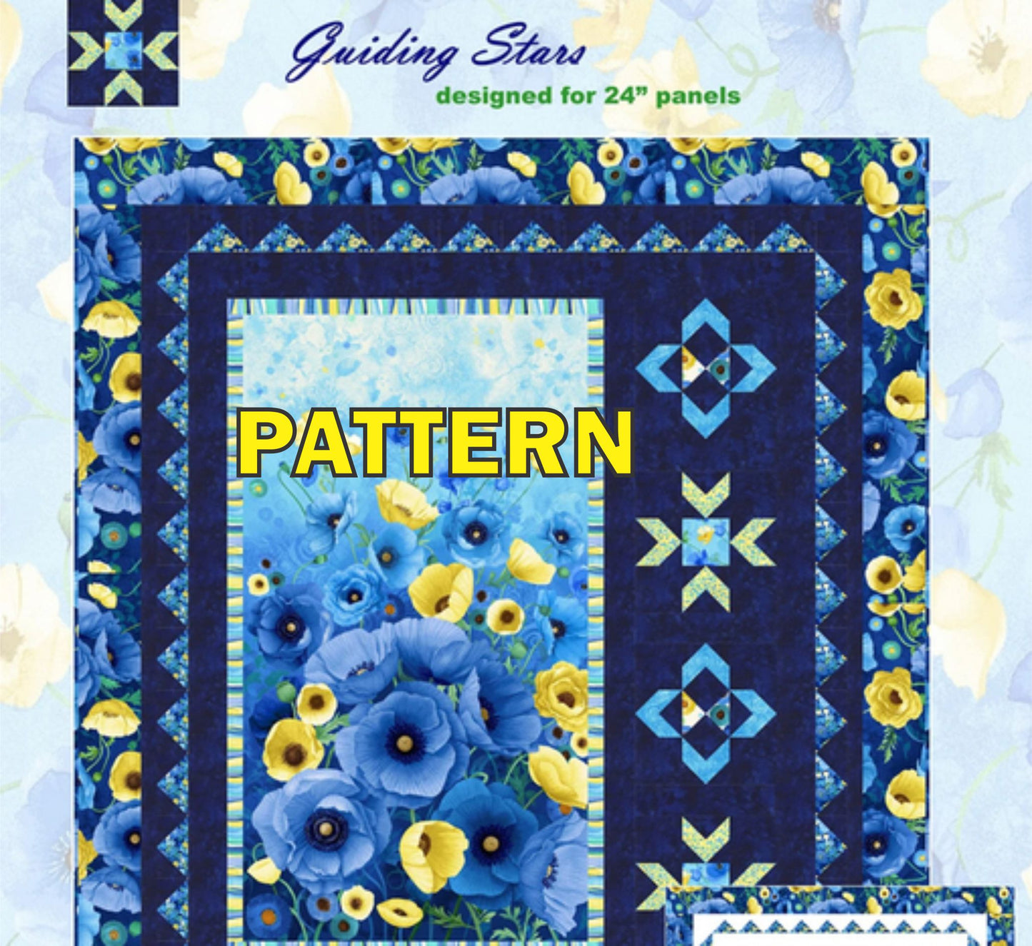 Guiding Stars Panel Frame Quilt PATTERN, Sweet Tea Girls STG0217