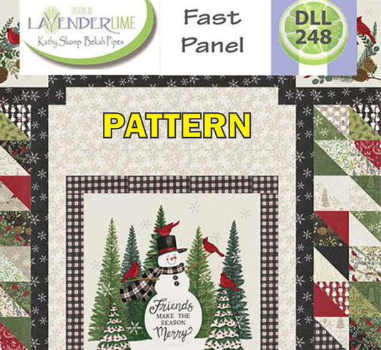 Fast Panel Frame Quilt PATTERN, Designs by Lavender Lime DLL248