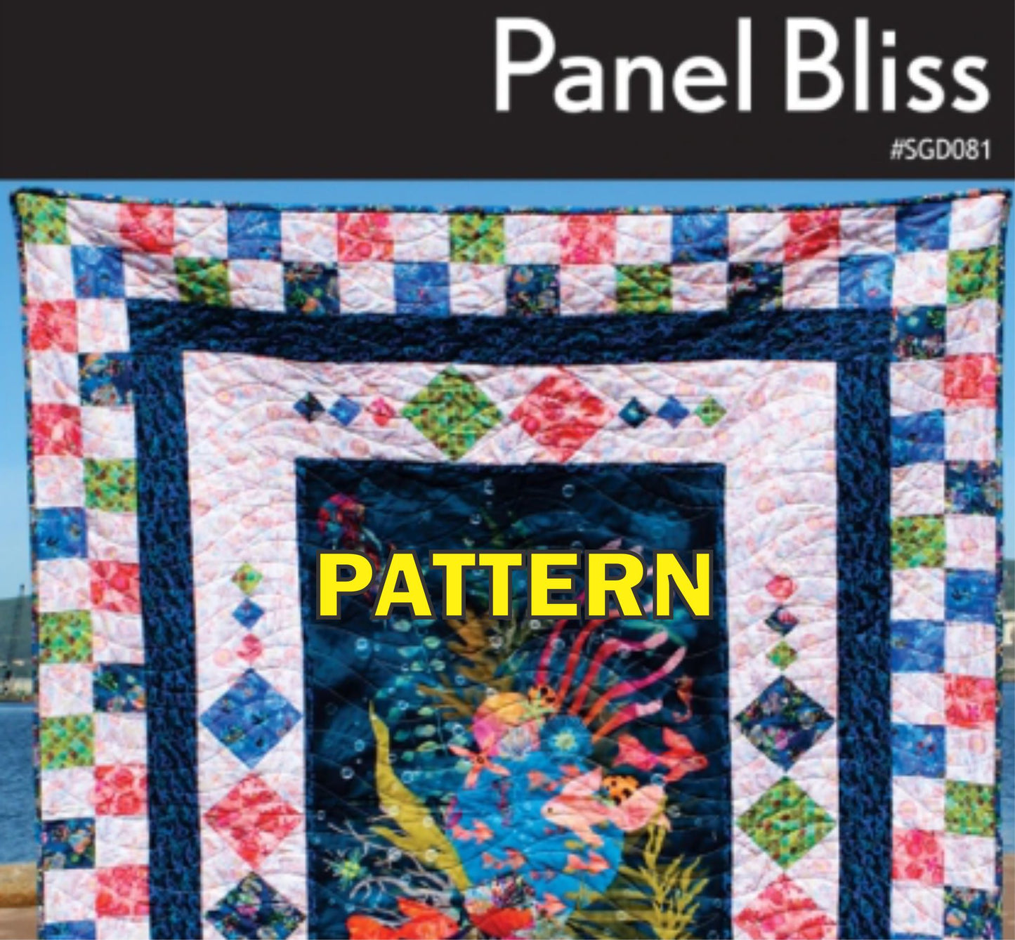 Panel Bliss Panel Frame Quilt PATTERN, Swirly Girls Design SGD081