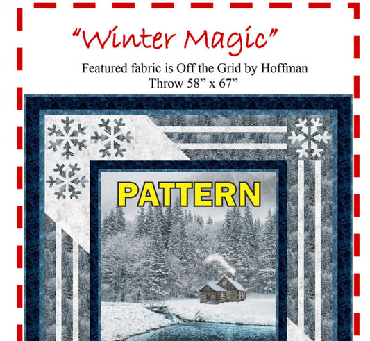 Winter Magic Panel Frame Quilt PATTERN, The Fabric Addict WM24