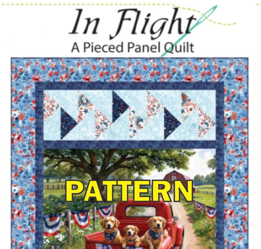 In Flight Panel Frame Quilt PATTERN, Quilting Renditions QR1138
