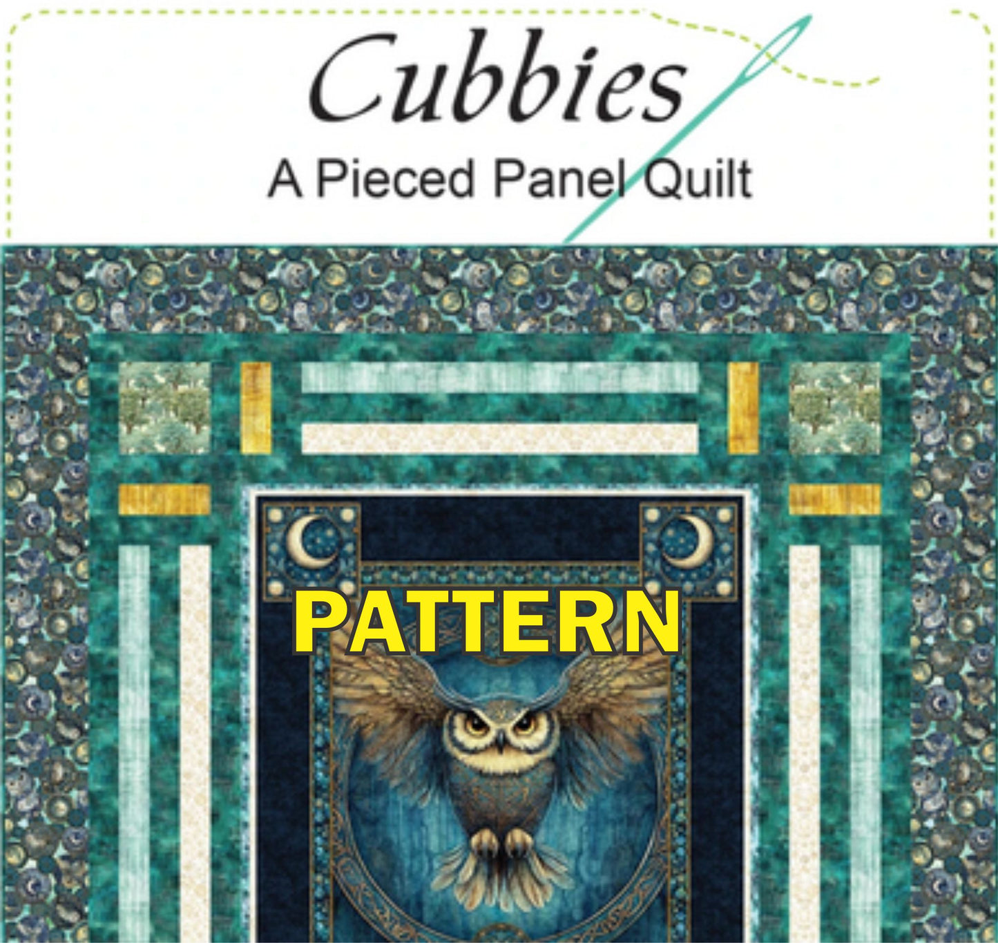 Cubbies Panel Frame Quilt PATTERN, Quilting Renditions QR1272