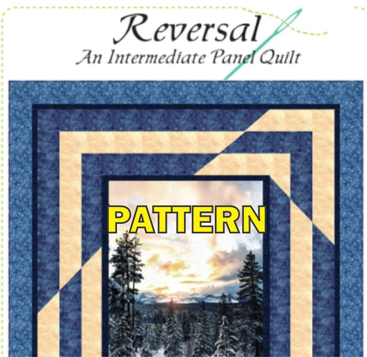Reversal Panel Frame Quilt PATTERN, Quilting Renditions QR1200