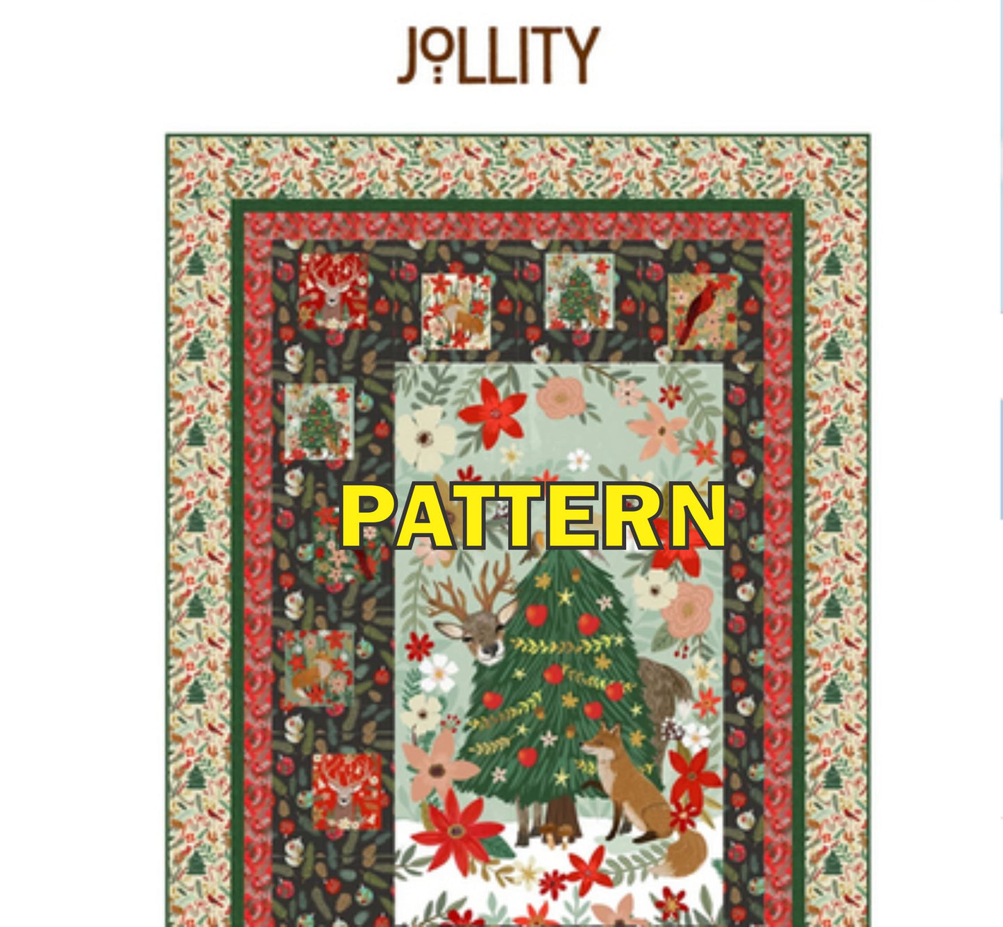 Jollity Panel Frame Quilt PATTERN, Bear Hug Quiltworks BHQ278