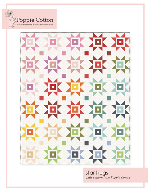 Star Hugs Quilt Pattern, Poppie Cotton PC1982