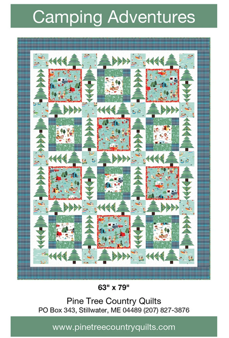 Camping Adventures Quilt Pattern, Pine Tree Country Quilts PT2223