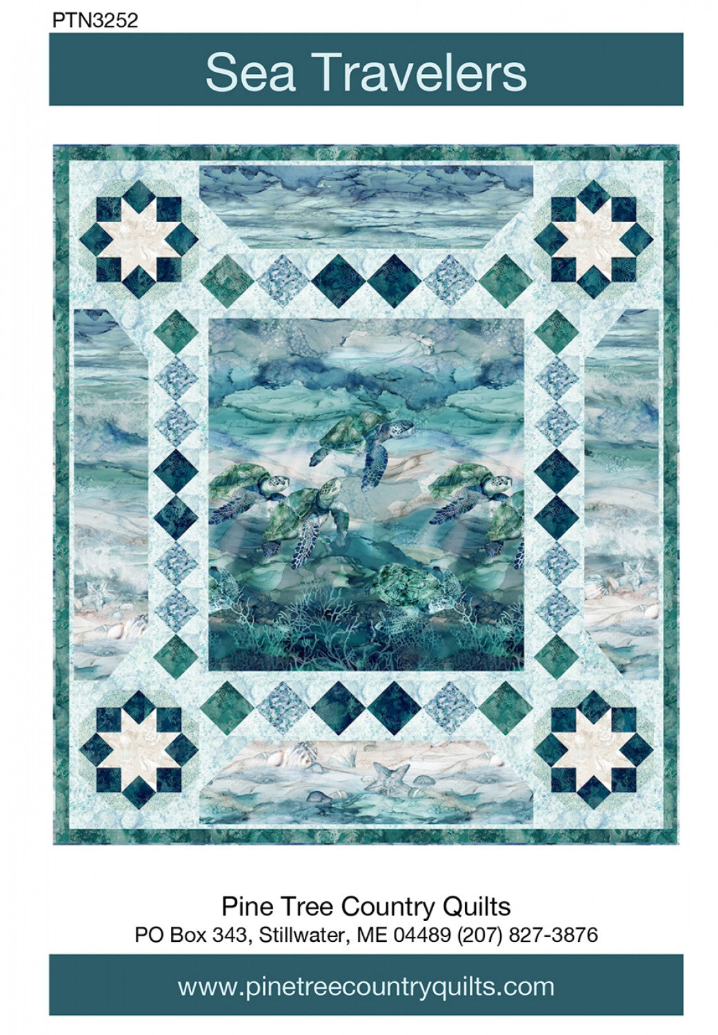 Sea Travelers Quilt Pattern, Pine Tree Country Quilts PTN3252