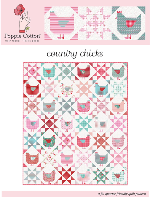 Country Chicks Quilt Pattern, Poppie Cotton SCP25172