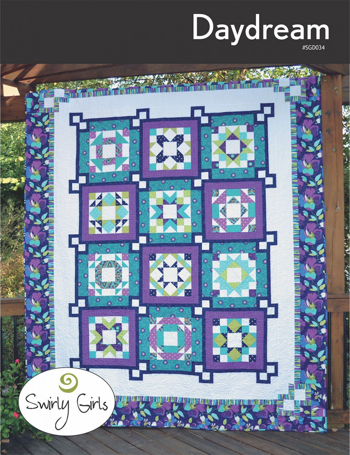 Daydream Sampler BOM Quilt Pattern, Swirly Girls Design SGD034