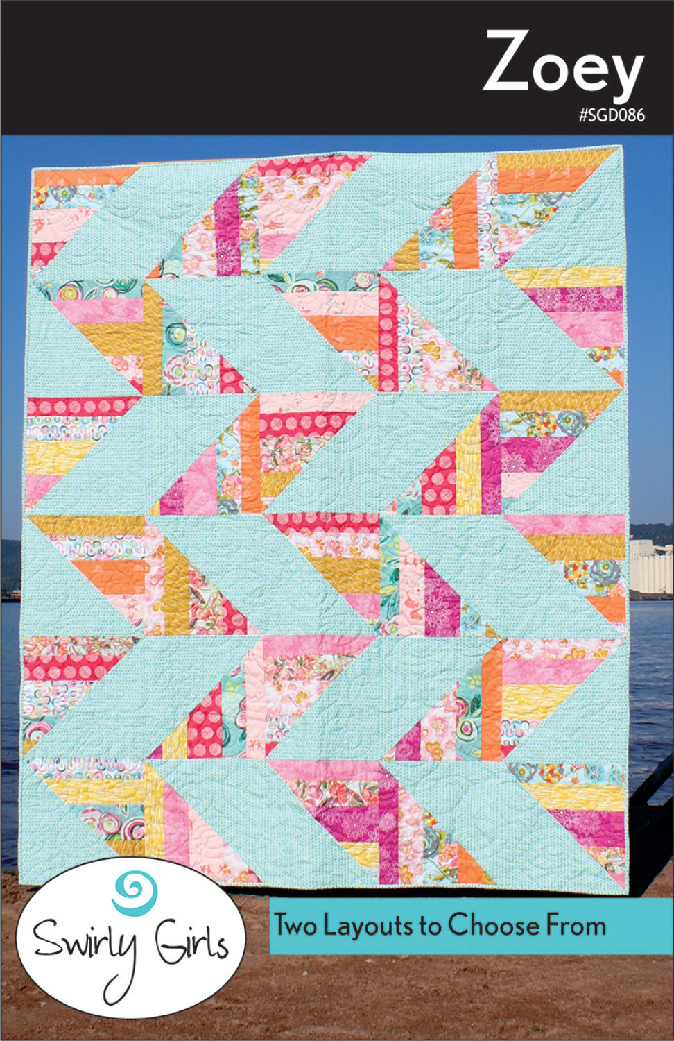 Zoey Quilt Pattern, Swirly Girls Design SGD086