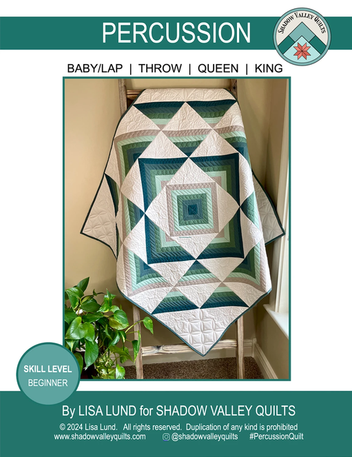 Percussion Quilt Pattern, Shadow Valley Quilts SHV006
