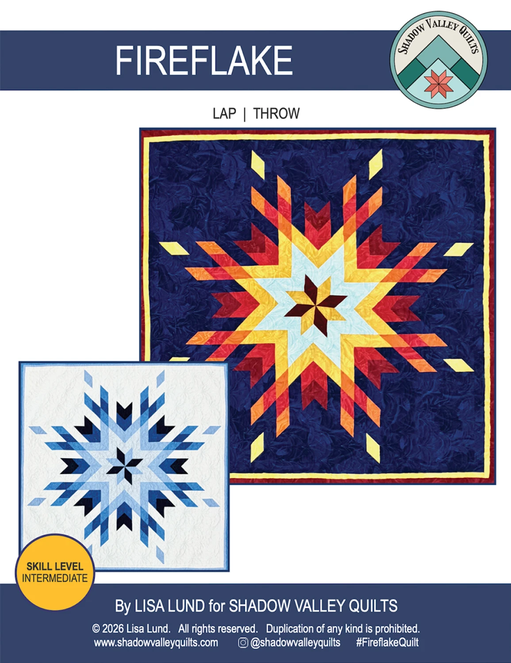 Firelake Quilt Pattern, Shadow Valley Quilts SHV018