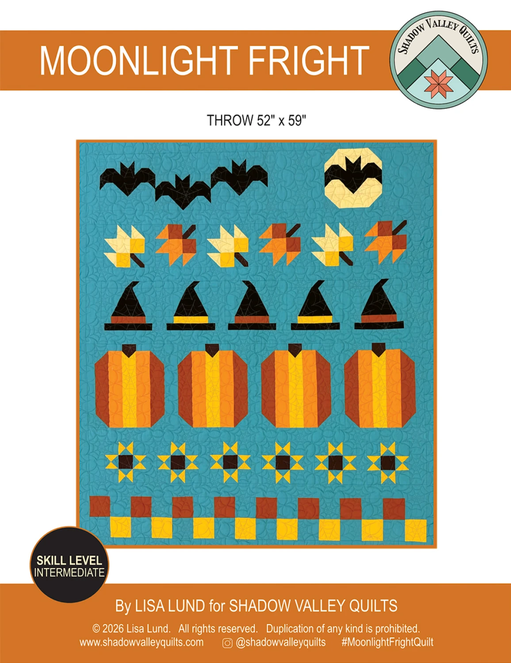 Moonlight Fright Quilt Pattern, Shadow Valley Quilts SHV019
