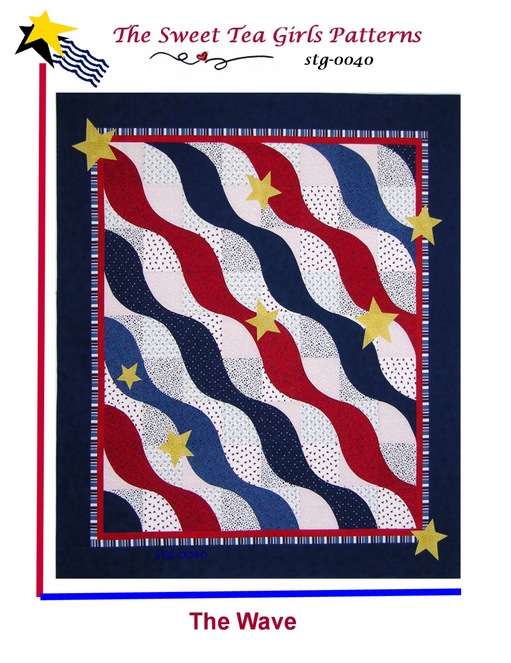 The Wave Quilt Pattern, The Sweet Tea Girls STG0040