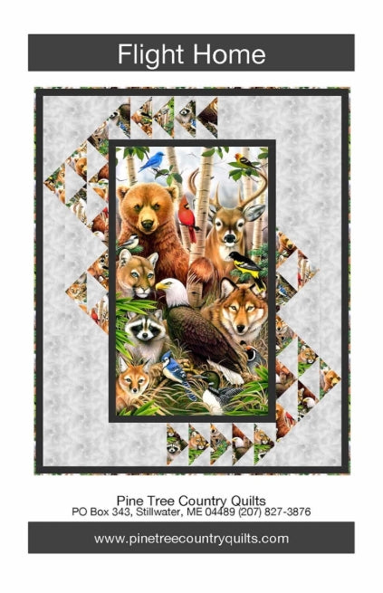 Flight Home Panel Frame Quilt Pattern, Pine Tree Country Quilts PT1910