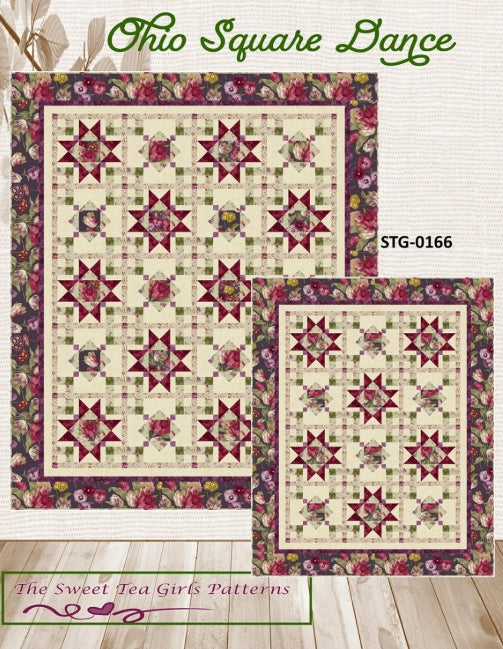 Ohio Square Dance Quilt Pattern, The Sweet Tea Girls STG0166