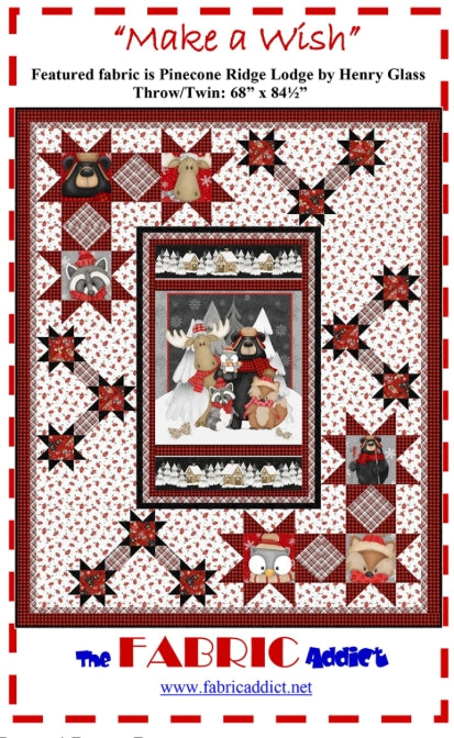 Make a Wish Panel Frame Quilt PATTERN, The Fabric Addict FAMAW25