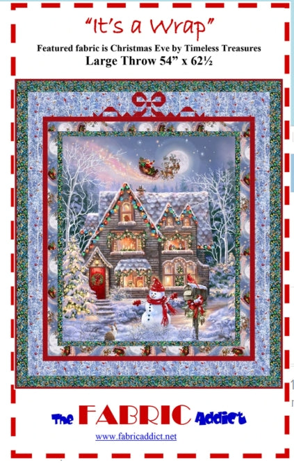 It's a Wrap Panel Frame Quilt PATTERN, The Fabric Addict FAIAW25