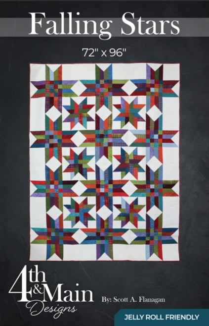 Falling Stars Quilt Pattern, 4th and Main 4MD-018