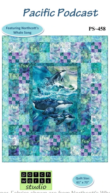 Pacific Podcast Quilt Pattern, Patch Works Studio PS458