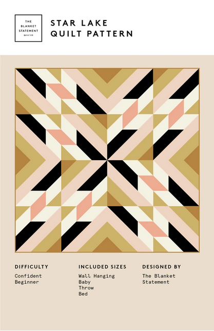 Star Lake Quilt Pattern, The Blanket Statement TBS016