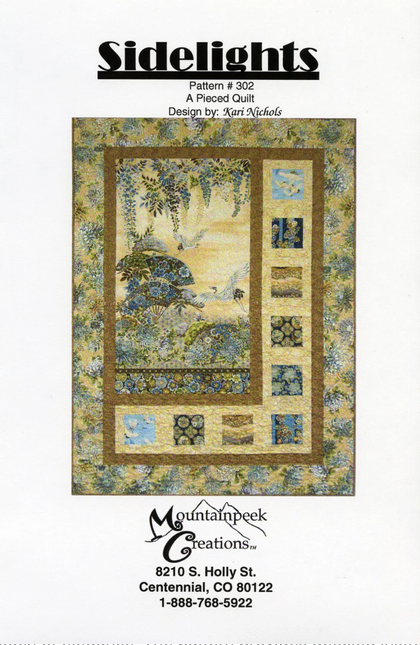 Sidelights Panel Frame Quilt Pattern, Mountainpeek Creations MPC302