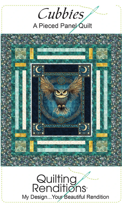 Cubbies Panel Frame Quilt PATTERN, Quilting Renditions QR1272