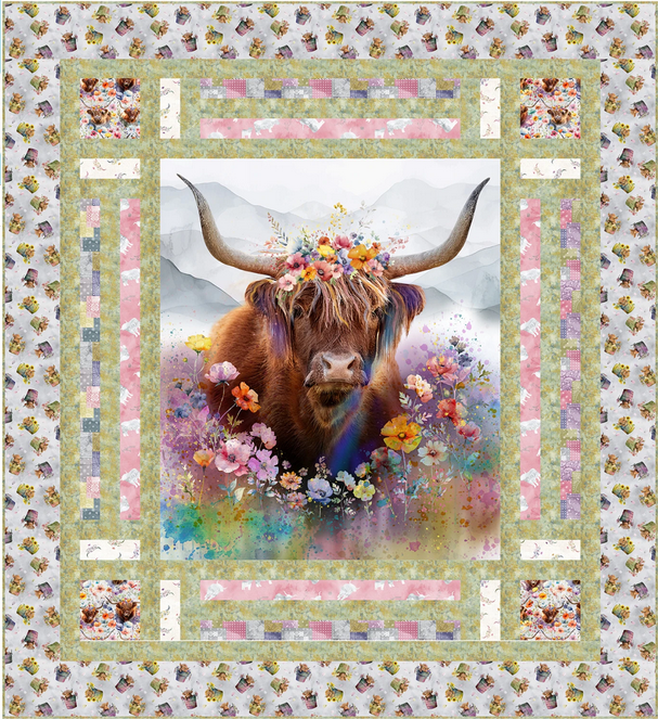 Cubbies Panel Frame Quilt PATTERN, Quilting Renditions QR1272