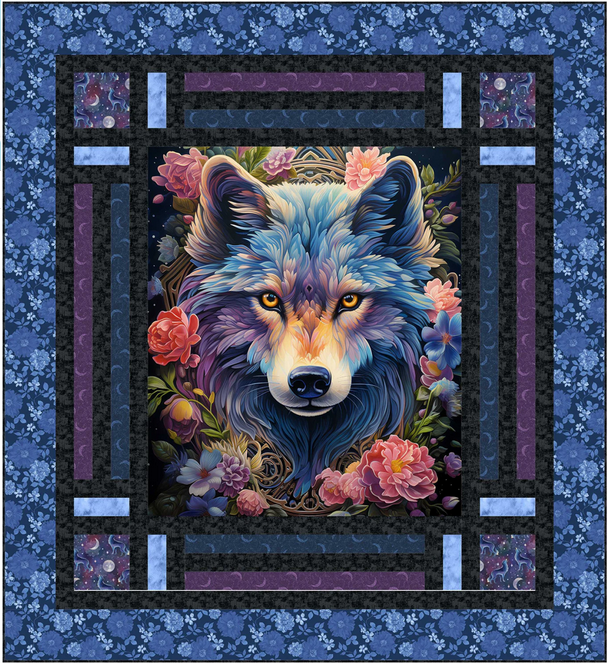 Cubbies Panel Frame Quilt PATTERN, Quilting Renditions QR1272
