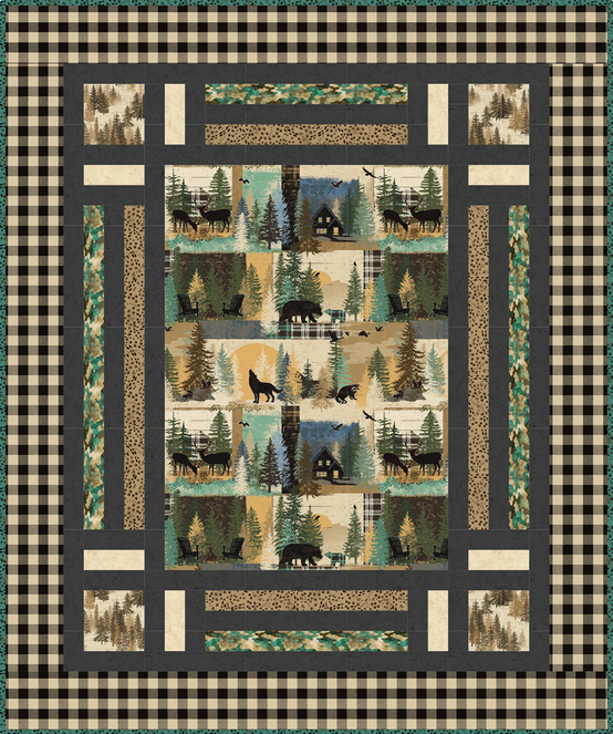 Cubbies Panel Frame Quilt PATTERN, Quilting Renditions QR1272