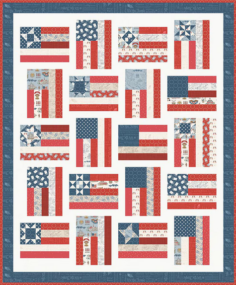 Fly the Flag Quilt Pattern, Diary of Quilter DOQ2101