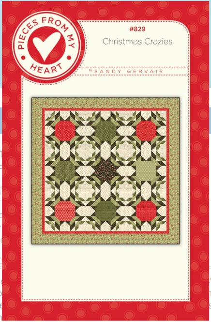 Christmas Crazies Quilt Pattern, Pieces From My Heart PM829