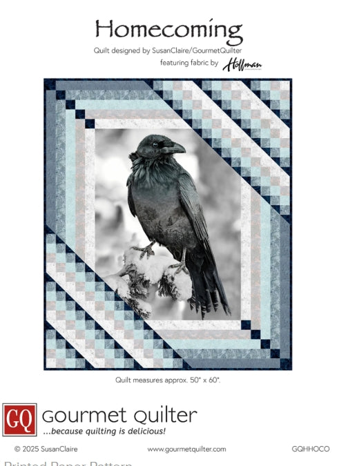 Homecoming Panel Frame Quilt Pattern, Gourmet Quilter GQHHOCO