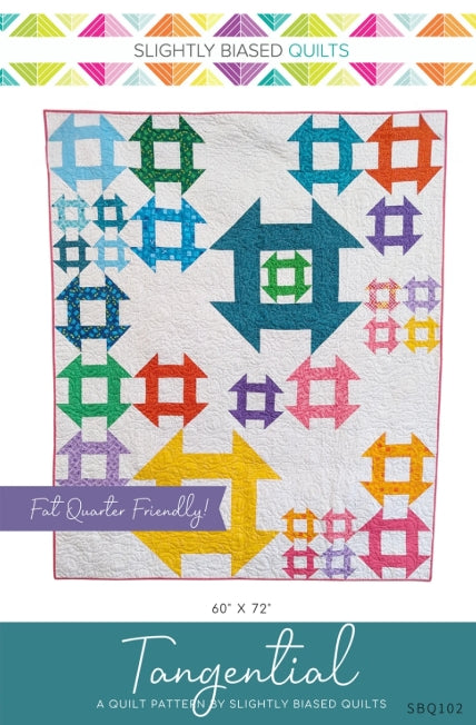 Tangential Quilt Pattern, Slightly Biased Quilts SBQ102
