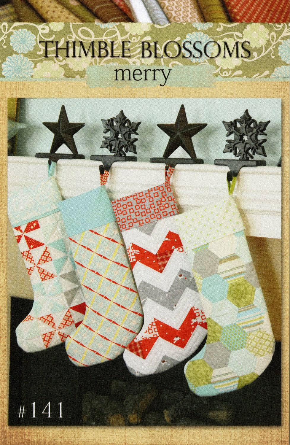 Merry Christmas Stockings Quilt Pattern, Thimble Blossoms TBL141