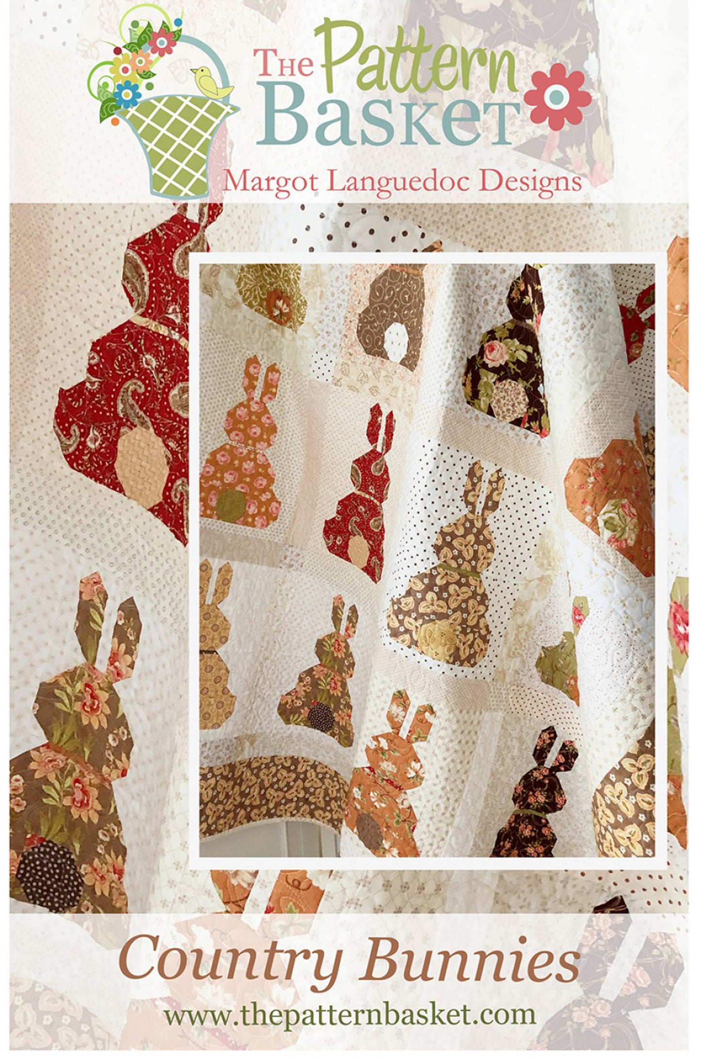 Country Bunnies Quilt Pattern, The Pattern Basket TPB 1809