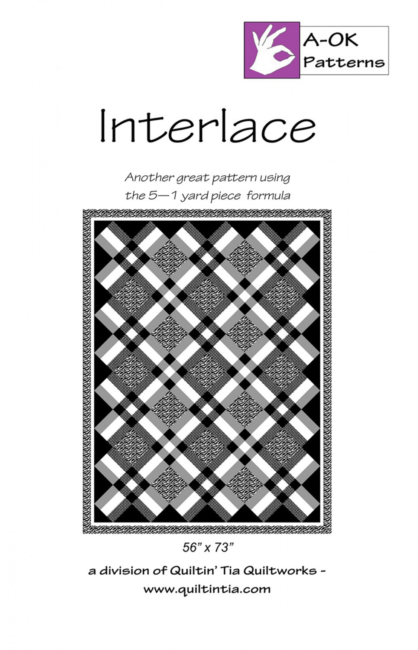 Interlace Quilt Pattern, A-Ok Pattern WAOK027
